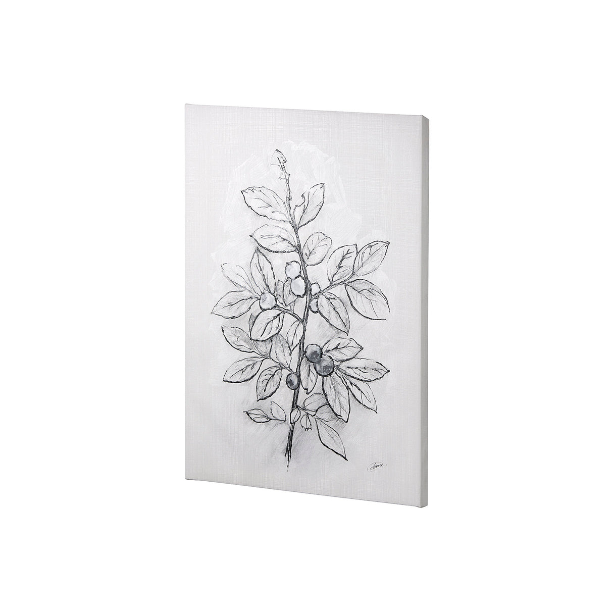 Wildberry Collection Blueberry by Ariana a Hand Embellished Textured Canvas from Mercana - Luna Furniture