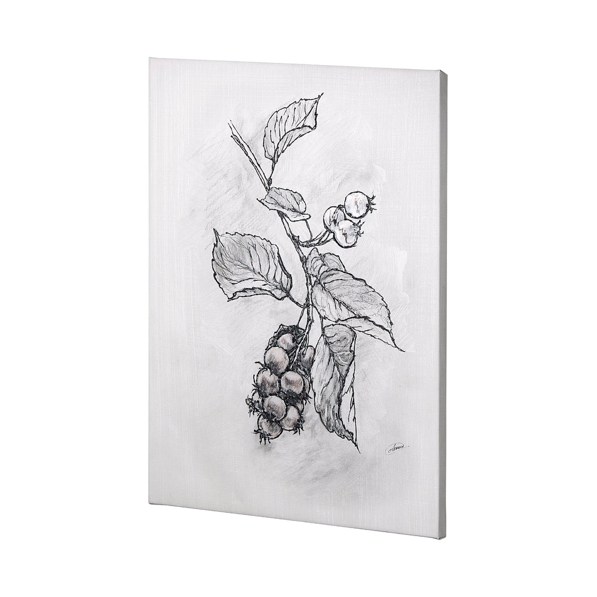 Wildberry Collection Saskatoonberry by Ariana a Hand Embellished Textured Canvas from Mercana - Luna Furniture