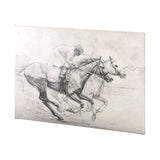 Horse Racing I by Mercana Studio a Hand Embellished Textured Canvas from Mercana - Luna Furniture