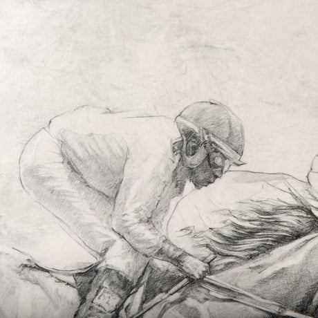 Horse Racing I by Mercana Studio a Hand Embellished Textured Canvas from Mercana - Luna Furniture