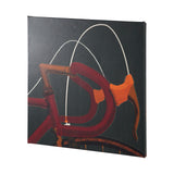 Bike Handle Green by Alarm a Hand Embellished Textured Canvas from Mercana - Luna Furniture