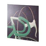 Bike Handle Purple by Alarm a Hand Embellished Textured Canvas from Mercana - Luna Furniture
