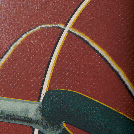 Bike Handle Orange by Alarm a Hand Embellished Textured Canvas from Mercana - Luna Furniture