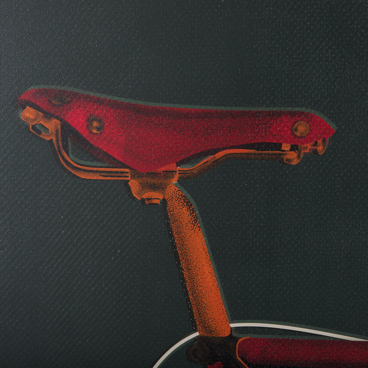 Bike Saddle Green by Alarm a Hand Embellished Textured Canvas from Mercana - Luna Furniture