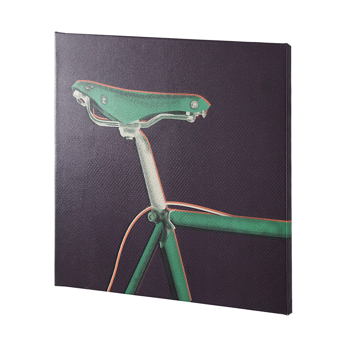 Bike Saddle Purple by Alarm a Hand Embellished Textured Canvas from Mercana - Luna Furniture
