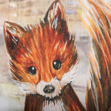 City Fox by Mercana Studio a Hand Embellished Textured Canvas from Mercana - Luna Furniture