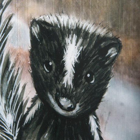 Country Skunk by Mercana Studio a Hand Embellished Textured Canvas from Mercana - Luna Furniture