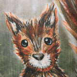 Forest Squirrel by Mercana Studio a Hand Embellished Textured Canvas from Mercana - Luna Furniture