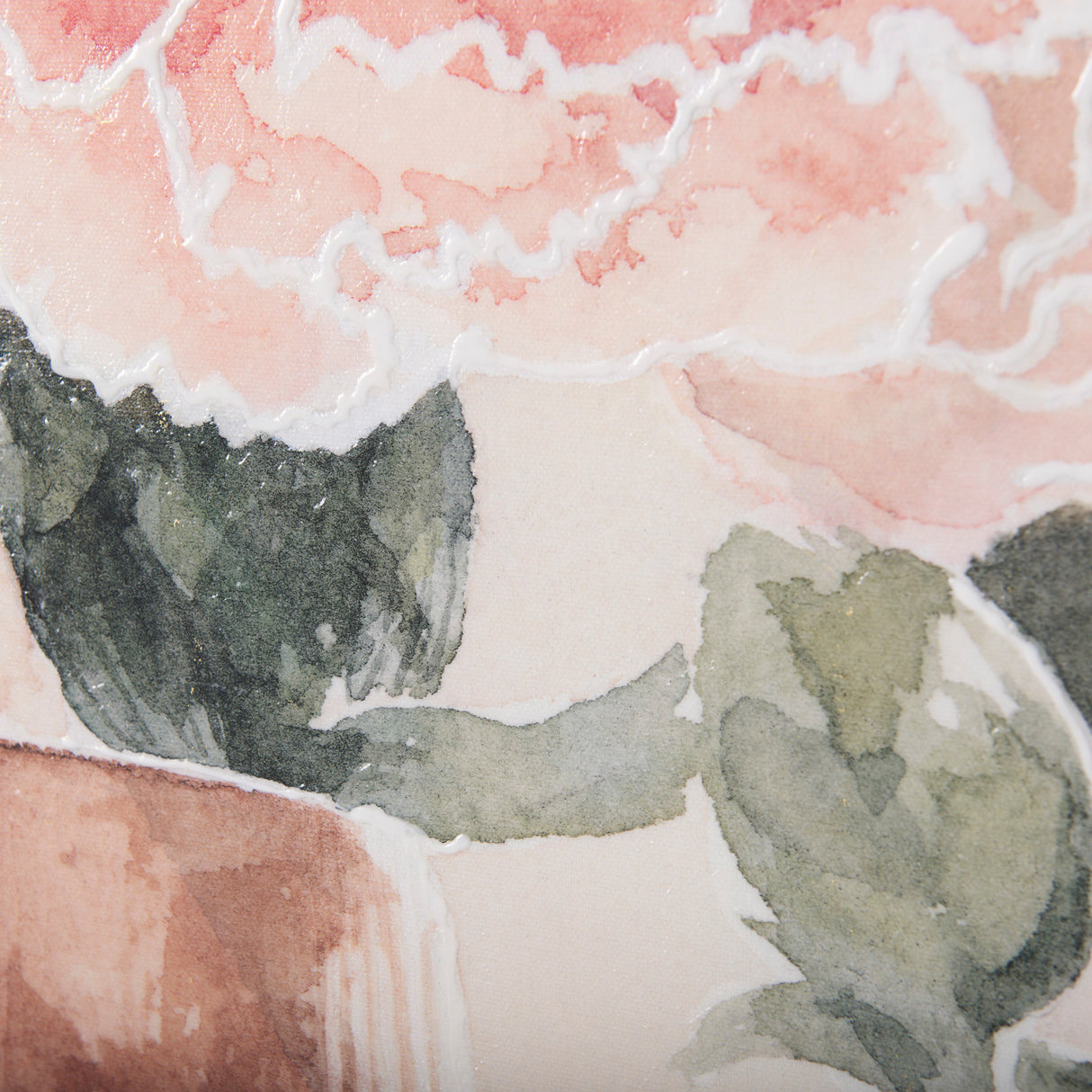 Boho Flowers I by Gabrielle Crawford a Hand Embellished Textured Canvas from Mercana - Luna Furniture