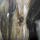 Horses by Natali a Hand Embellished Textured Canvas from Mercana - Luna Furniture