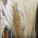 Horses by Natali a Hand Embellished Textured Canvas from Mercana - Luna Furniture