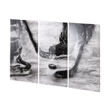 Sports Collection Hockey-L 3 Piece Triptych by Mercana Studio a Hand Embellished Textured Canvas from Mercana - Luna Furniture