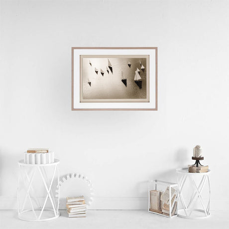 Broads Regatta, Island Yachts by Ben Wood Hand Embelished Framed Photo Art Print Matted under Glass from Mercana - Luna Furniture