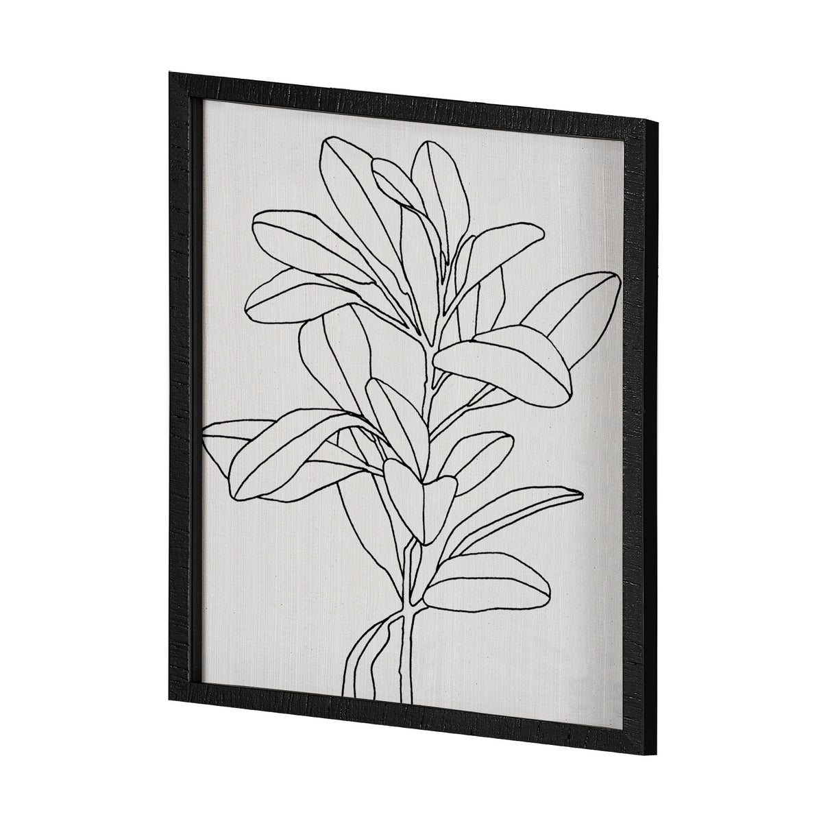 Olive Branch Countour II by Emma Scarvey Hand Embellished Framed Art Print Matted under Glass from Mercana - Luna Furniture