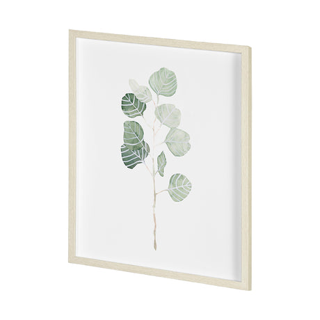 Soft Eucalyptus Branch I by Emma Scarvey Hand Embellished Framed Art Print Matted under Glass from Mercana - Luna Furniture