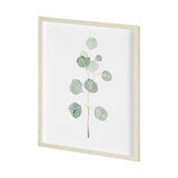 Soft Eucalyptus Branch II by Emma Scarvey Hand Embellished Framed Art Print Matted under Glass from Mercana - Luna Furniture