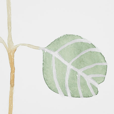 Soft Eucalyptus Branch II by Emma Scarvey Hand Embellished Framed Art Print Matted under Glass from Mercana - Luna Furniture
