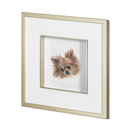 Frankie (Pomeranian 1) by Mercana Studio Hand Embellished Framed Art Print Matted under Glass from Mercana - Luna Furniture