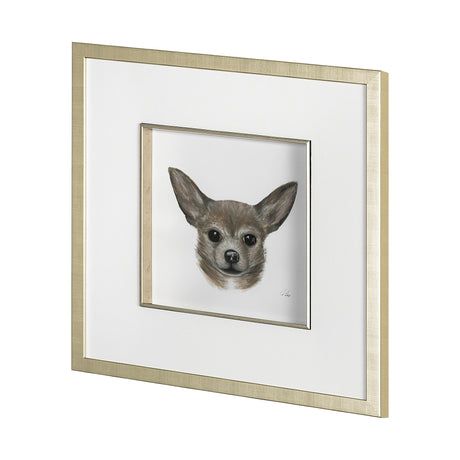 Charlote (Chihuahua) by Mercana Studio Hand Embellished Textured Framed Art Print Matted under Glass from Mercana - Luna Furniture