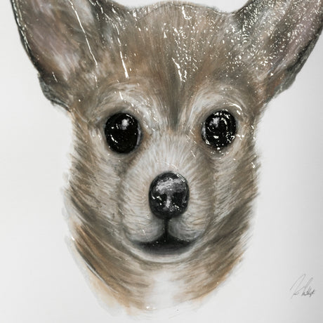 Charlote (Chihuahua) by Mercana Studio Hand Embellished Textured Framed Art Print Matted under Glass from Mercana - Luna Furniture