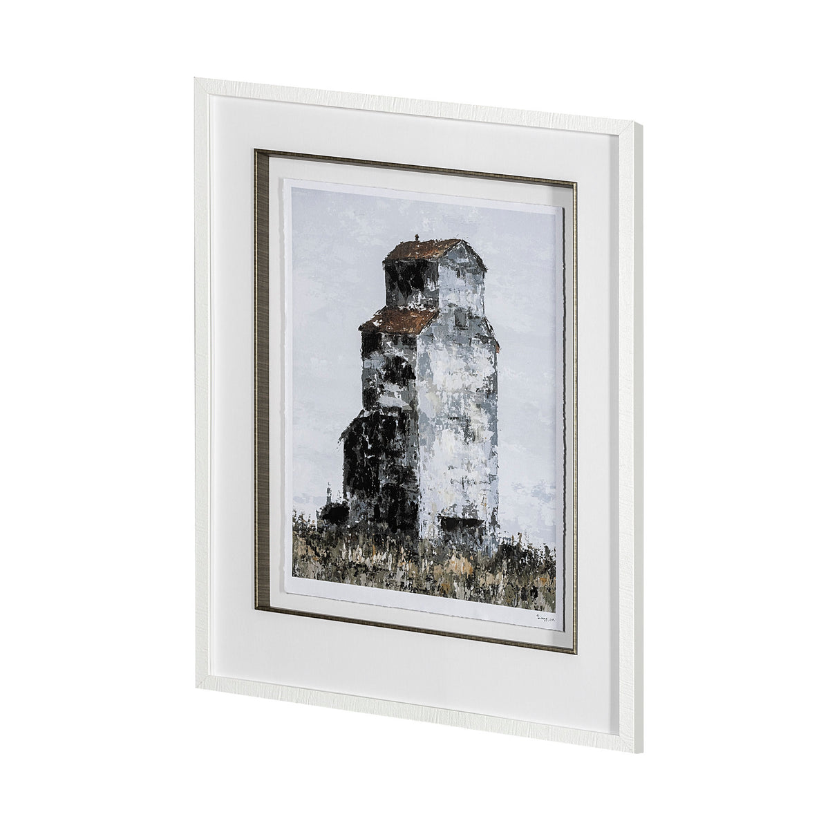 Abandoned Grain Elevator I by Mercana Studio Hand Embellished Framed Art Print Matted under Glass from Mercana - Luna Furniture