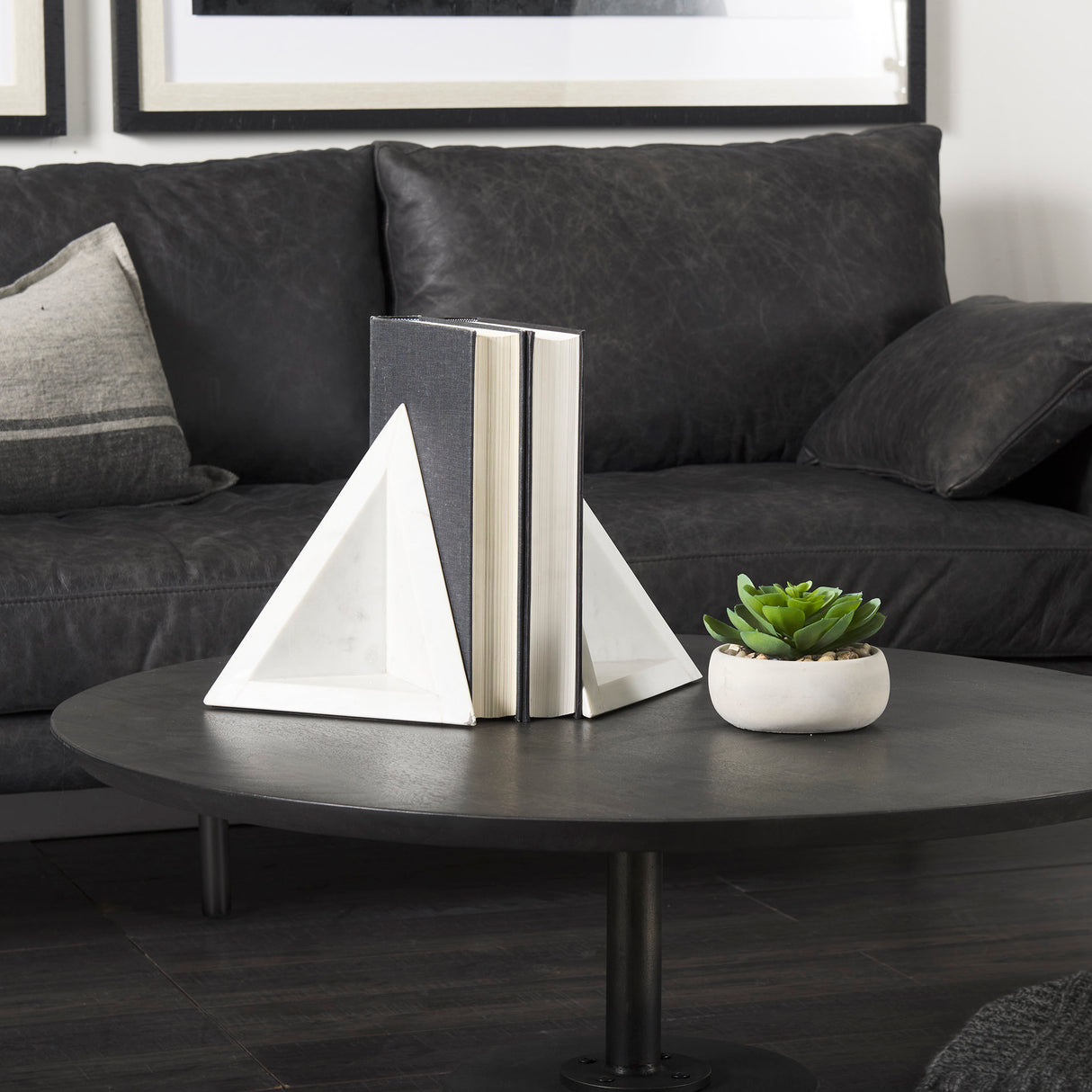 Sophia 8.0"L x 6.0"W x 7.0"H Marble Set Of Two Bookends from Mercana - Luna Furniture