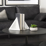 Sophia 8.0"L x 6.0"W x 7.0"H Marble Set Of Two Bookends from Mercana - Luna Furniture