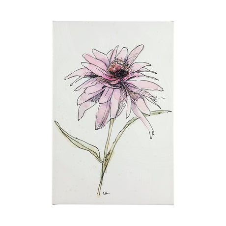 Echinacea I by Mercana Studio a Hand Embellished Textured Canvas from Mercana - Luna Furniture
