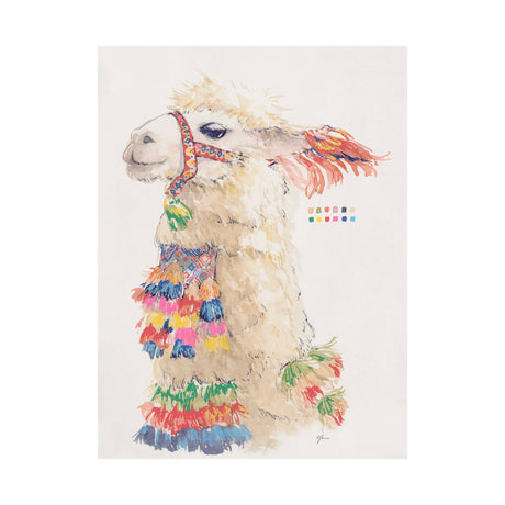 Lama III by Mercana Studio a Hand Embellished Textured Canvas from Mercana - Luna Furniture