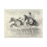 Horse Racing II by Mercana Studio a Hand Embellished Textured Canvas from Mercana - Luna Furniture