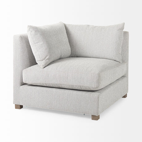 Valence 3 Piece Light Gray Modular Sofa Set (Included 2 x Ottoman) from Mercana - Luna Furniture