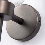 Boltern II 6x12 Black Toned Glass Globe Wall Sconce from Mercana - Luna Furniture
