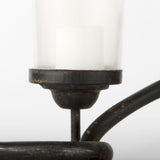 Quito Black Metal Chain-Link Five Candle Table Candle Holder from Mercana - Luna Furniture
