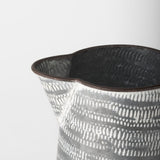 Serena I 8H Small Gray/White Textured Metal Jug from Mercana - Luna Furniture