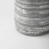 Serena I 8H Small Gray/White Textured Metal Jug from Mercana - Luna Furniture