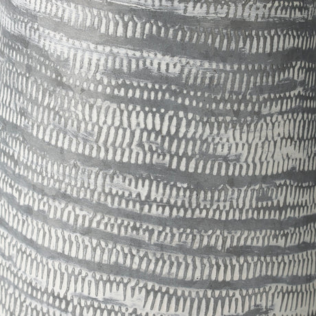 Serena II 11.2H Large Gray/White Textured Metal Jug from Mercana - Luna Furniture
