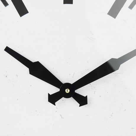 Felix Gray Metal Square Table Clock from Mercana - Luna Furniture