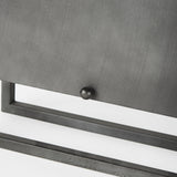 Felix Gray Metal Square Table Clock from Mercana - Luna Furniture