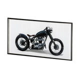 Lets Roll White I by James Wiens a Hand Embellished Textured Framed Art Print Matted under Glass from Mercana - Luna Furniture