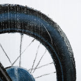Lets Roll White I by James Wiens a Hand Embellished Textured Framed Art Print Matted under Glass from Mercana - Luna Furniture