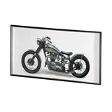 Lets Roll White II by James Wiens a Hand Embellished Textured Framed Art Print Matted under Glass from Mercana - Luna Furniture