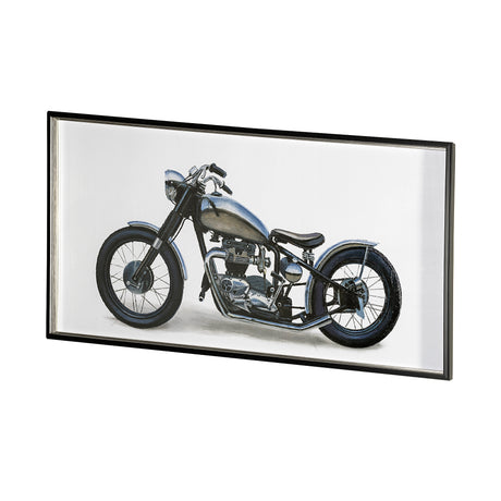 Lets Roll White II by James Wiens a Hand Embellished Textured Framed Art Print Matted under Glass from Mercana - Luna Furniture