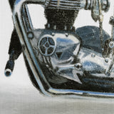 Lets Roll White II by James Wiens a Hand Embellished Textured Framed Art Print Matted under Glass from Mercana - Luna Furniture