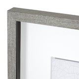 Ying (Black) by Mercana Studio a Hand Embellished Textured Framed Art Print Matted under Glass from Mercana - Luna Furniture
