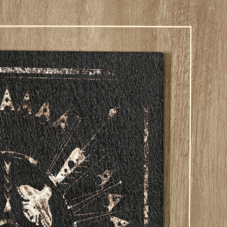 Sandpainting-Ink I by Mercana Studio a Hand Embellished Textured Framed Art Print Matted under Glass from Mercana - Luna Furniture