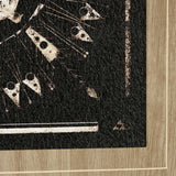 Sandpainting-Ink I by Mercana Studio a Hand Embellished Textured Framed Art Print Matted under Glass from Mercana - Luna Furniture