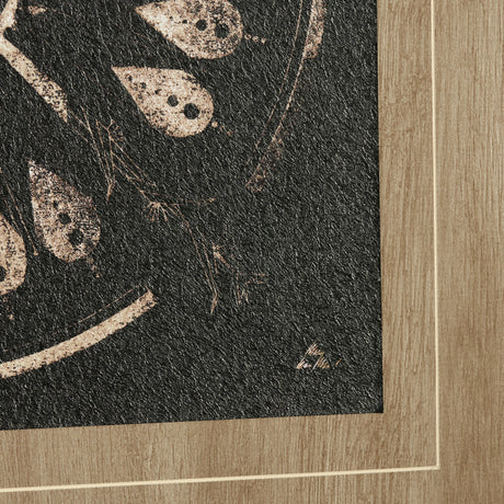 Sandpainting-Ink II by Mercana Studio Hand Embellished Textured Framed Art Print Matted under Glass from Mercana - Luna Furniture