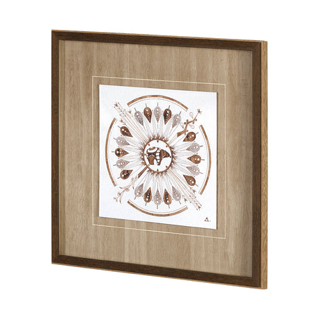 Sandpainting-Watercolor II by Mercana Studio Hand Embellished Framed Art Print Matted under Glass from Mercana - Luna Furniture