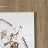 Sandpainting-Watercolor II by Mercana Studio Hand Embellished Framed Art Print Matted under Glass from Mercana - Luna Furniture
