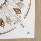 Sandpainting-Watercolor II by Mercana Studio Hand Embellished Framed Art Print Matted under Glass from Mercana - Luna Furniture
